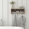 Flash Furniture 24" Rustic Brown Wall Mount Coat Rack with Baskets HFMHD-GDI-CRE8-902315-GG - alternate 2